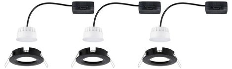 Paulmann 94473 LED-es beépíthető lámpa 3 részes készlet LED 18 W Fekete (matt) 5. kép