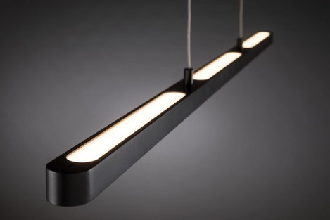 LED-es függőlámpa 42 W, fényes fekete, Paulmann Lento 79693 7. kép