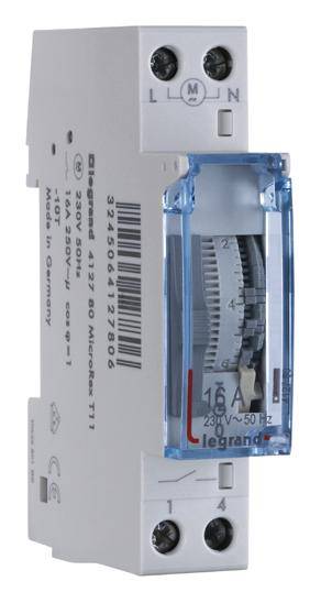 Legrand Legrand 412780 Kalapsínes időkapcsoló óra Analóg 230 V