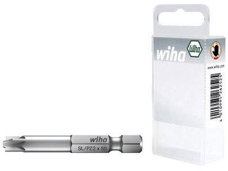 Wiha Plusz/mínusz bit SL/PZ 1 Króm-vanádium acél Edzett E 6.3 2 db
