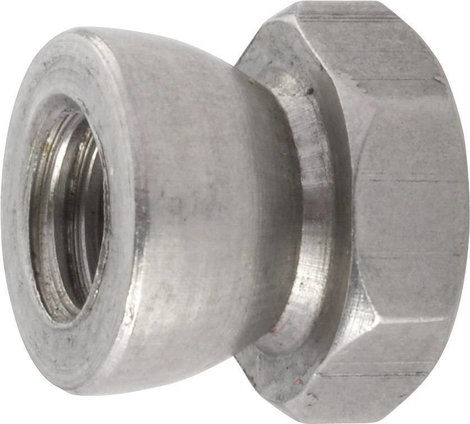 Biztonsági anyák (leszakadó anya) nemesacél, rozsdamentes, M8, 10 db, TOOLCRAFT
