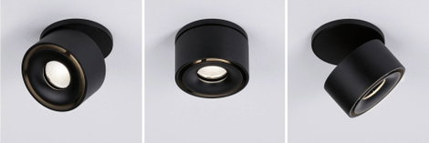 Paulmann 93370 Spircle LED-es beépíthető lámpa LED Fixen beépített LED-es 8 W Fekete (matt) 6. kép