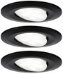 Beépíthető LED-es lámpakészlet 3x 680lm 4000K 6W 230V, fekete (matt), Paulmann 99991 bélyegkép