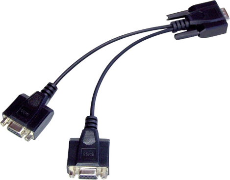 Kern CFS-A04 Kern & Sohn Y kábel két terminál párhuzamos csatlakoztatásához az RS-232 mérleg interfé
