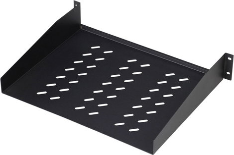 Fekete Digutus polc az összes Digitus 48,3 cm (19" ) sorozatú szekrényhez DN-19 TRAY-2-55-SW