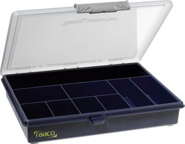 raaco Assorter 5-9 Univerzális Rendszerező doboz (H x Sz x Ma) 240 x 195 x 43 mm Rekeszek: 9 fix als