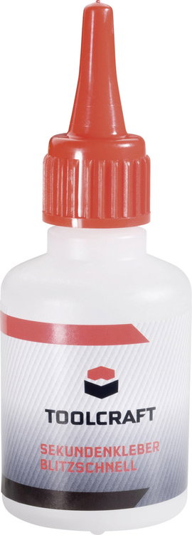 Pillanatragasztó, villámgyors 50g, TOOLCRAFT SG15.F50
