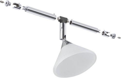 Paulmann Colmar Kisfeszültségű zsinóros rendszer lámpa Univerzális GU4 10 W LED Króm, Selyem