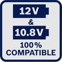 Bosch Professional Akkus élmaró 06016B0002 GKF 12V-8 akku nélkül bélyegkép