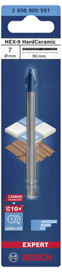 Bosch Accessories EXPERT HEX-9 HardCeramic 2608900591 Csempefúró 1 db 7 mm Teljes hossz 90 mm Hatlap 3. bélyegkép