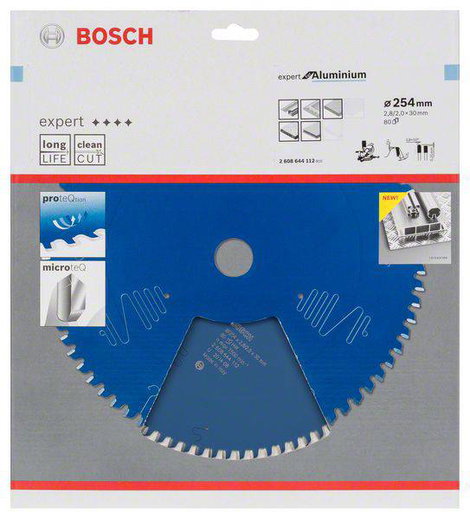 Bosch Accessories Expert for Aluminium 2608644112 Körfűrészlap 254 x 30 x 2 mm Fogak száma (collonké 2. kép