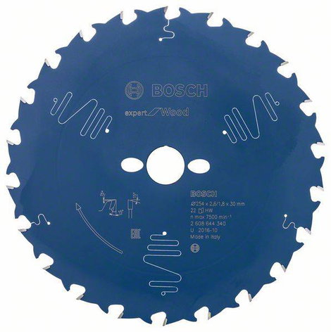 Bosch Accessories Expert for Wood 2608644340 Körfűrészlap 254 x 30 x 1.8 mm Fogak száma (collonként)
