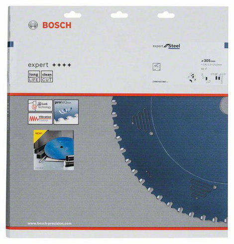 Bosch Accessories Expert for Steel 2608643060 Körfűrészlap 305 x 25.4 x 2.2 mm Fogak száma (collonké 2. kép