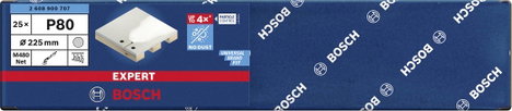 Bosch Accessories EXPERT M480 2608900707 Csiszolóháló szárazépítészeti csiszolóhoz Lyuk nélküli Szem 2. kép