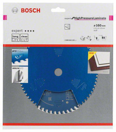 Bosch Accessories Expert for High Pressure Laminate 2608644132 Körfűrészlap 160 x 20 x 1.6 mm Fogak 2. kép