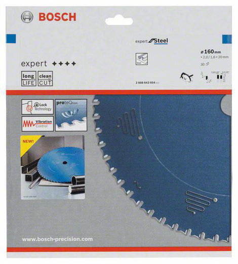 Bosch Accessories Expert for Steel 2608643054 Körfűrészlap 160 x 20 x 1.6 mm Fogak száma (collonként 2. kép