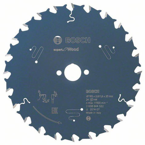 Bosch Accessories Expert for Wood 2608644022 Körfűrészlap 165 x 20 x 1.6 mm Fogak száma (collonként)