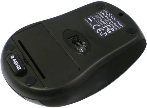 Mini vezeték nélküli USB-s optikai egér, fekete, LogiLink ID0031 2. kép