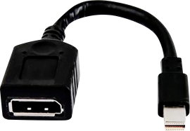 HP Inc. 2MY05AA Kijelző csatlakozó Átalakító [1x Mini DisplayPort dugó - 1x DisplayPort alj]