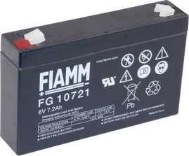 Fiamm PB-6-7,2 Ólomakku 6 V 7.2 Ah Ólom-vlies (AGM) (Sz x Ma x Mé) 150 x 100 x 34 mm 4,8 mm-es lapos