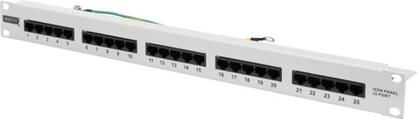 Digitus 25-KR/G ISDN patch panel