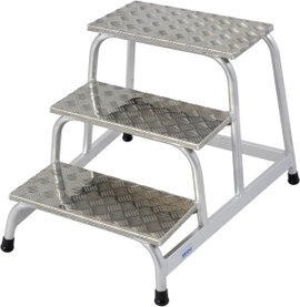 Krause 805034 Alumínium Szerelő fellépő Munkamagasság (max.): 2.60 m Ezüst 7 kg