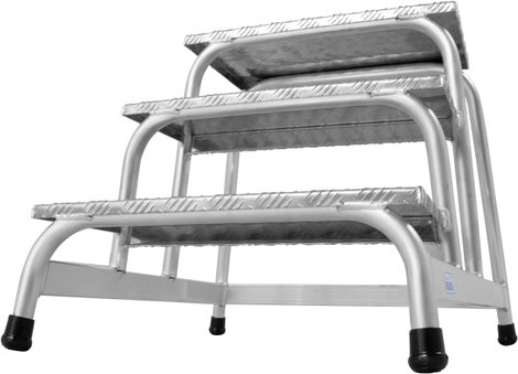 Krause 805034 Alumínium Szerelő fellépő Munkamagasság (max.): 2.60 m Ezüst 7 kg 3. kép