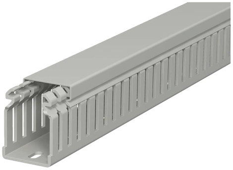 OBO Bettermann 6178312 Kábelvezető csatorna (H x Sz x Ma) 2000 x 37.5 x 50 mm 1 db Kőszürke