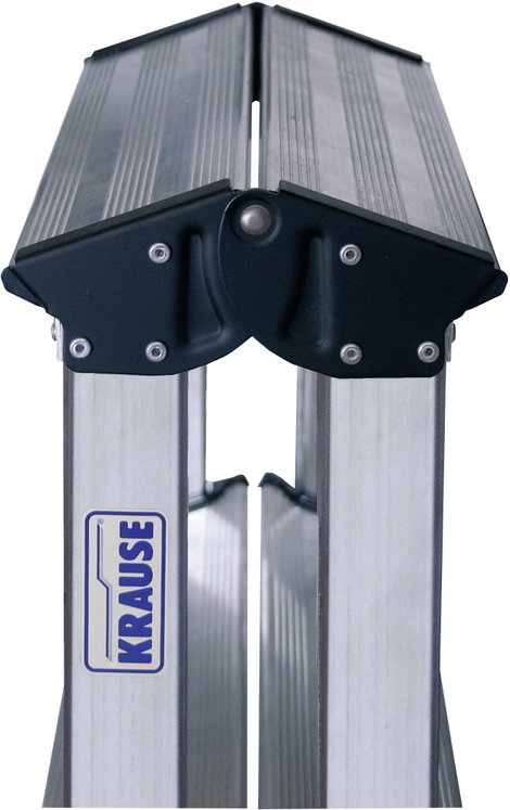 Krause 120328 Alumínium Több fokos kettős létra Munkamagasság (max.): 2.20 m Ezüst DIN EN 131 2.4 kg 4. kép