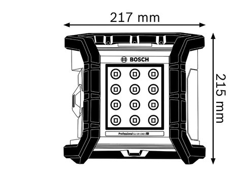 Bosch Professional GLI 18V-1200 C 0601446700 Fénysugárzó építkezéshez 1200 lm 4. kép