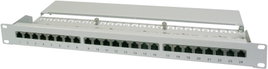 19&quot  Rack szekrénybe építhető 24 portos switch, RJ45 CAT 5e elosztó patchpanel Digitus DN-91524S