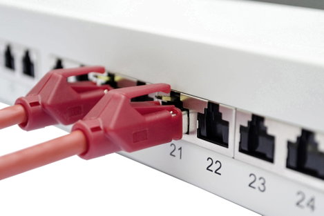 Beépíthető ISDN patch panel 25db-os CAT6a Digitus 19 RAL 7035 1HE 2. kép
