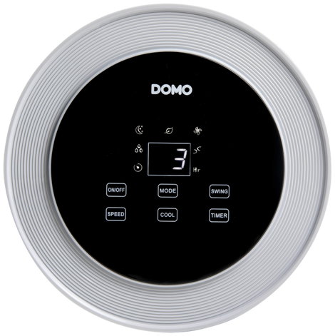 DOMO Air Cooler Chillizz Levegőhűtő 9.6 W (Ø x Ma) 204 mm x 380 mm Fehér, Fekete Időzítő, Légnedvesí 11. kép
