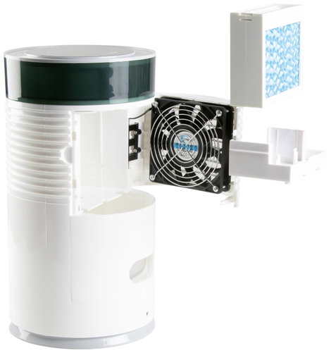 DOMO Air Cooler Chillizz Levegőhűtő 9.6 W (Ø x Ma) 204 mm x 380 mm Fehér, Fekete Időzítő, Légnedvesí 8. kép