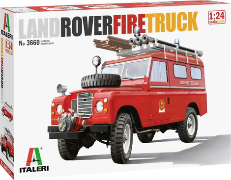 Italeri 3660 Land Rover Fire Truck Autómodell építőkészlet 1:24 9. kép