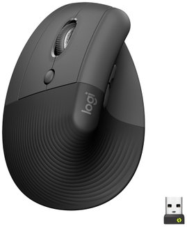 Logitech Lift Left Vertical Ergonomic Mouse Ergonomikus egér Bluetooth™, Rádiójel vezérlésű Optikai 