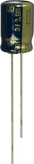 Elektrolit kondenzátor, radiális, álló, RM 3,5 mm 47 µF 63 V 20 % Ø 8 mm Panasonic EEU-FC1J470