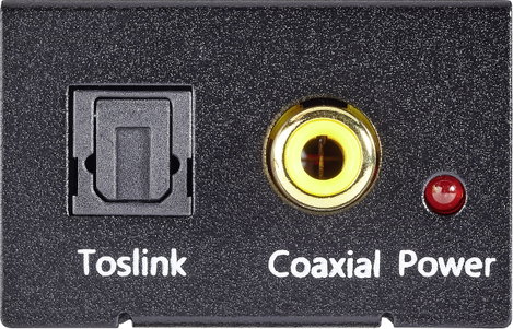 D/A konverter, digitális analóg átalakító 1koax, vagy optikai Toslink, SPDIF bemenetről 2 x RCA kime 3. kép