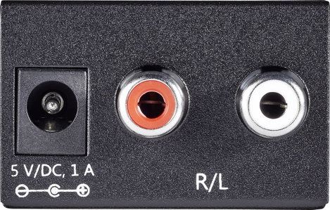 A/D konverter, analóg/digitális audio átalakító 2 x RCA/1 x Toslink, SPDIF, vagy koax kimenetre Spea 5. kép