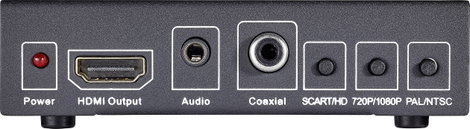 HDMI jelátalakító konverter [ Scart, HDMI bemenet - HDMI, digitális koax RCA, Jack audio kimenet] Sp 3. kép