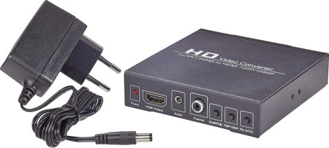 HDMI jelátalakító konverter [ Scart, HDMI bemenet - HDMI, digitális koax RCA, Jack audio kimenet] Sp 6. kép
