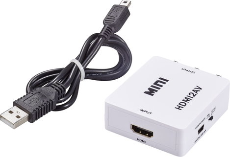 HDMI / RCA konverter, 1x HDMI alj - 3x RCA alj, fehér, SpeaKa Professional 2. kép