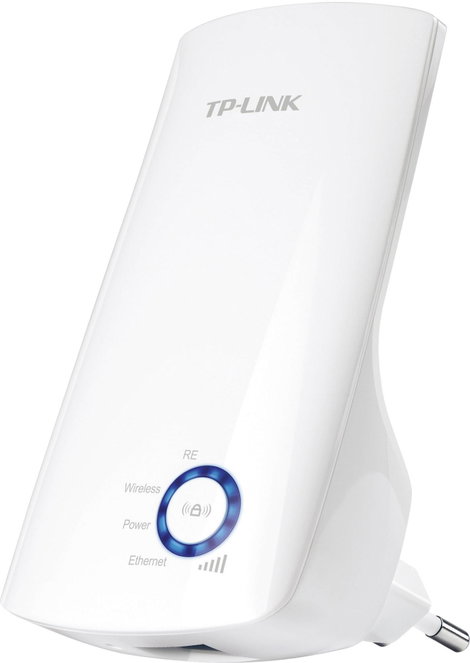 Wifi jelerősítő, WLAN hatótáv növelő, 300 Mbit/s, 2,4 GHz, TP-Link TL-WA850RE