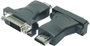 DVI - HDMI átalakító adapter, 1x DVI aljzat 24+1 pól. - 1x HDMI dugó, fekete, LogiLink bélyegkép