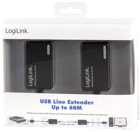 USB 2.0 jeltovábbító 60 m-ig, LogiLink UA0021D 6. kép