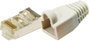 8 pólusú RJ45 csatlakozó dugó törésgátlóval CAT5e, árnyékolt, 100 db, szürke, LogiLink MP0011 bélyegkép