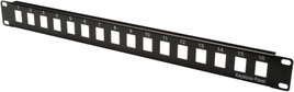 Beépíthető nyomógomb panel Digitus 19 1HE 16 Port