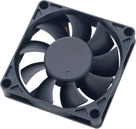 Számítógépház ventilátor, 70 mm, Akasa AK-179BKT-C