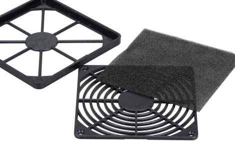 Ventilátor szűrő, 120 mm, fekete, Akasa 28513C48A 2. kép