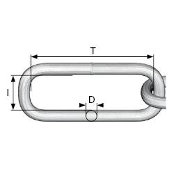 dörner + helmer 171888 Kerekacél lánc Ezüst Acél Galvanikusan cinkezett 30 m 3. kép